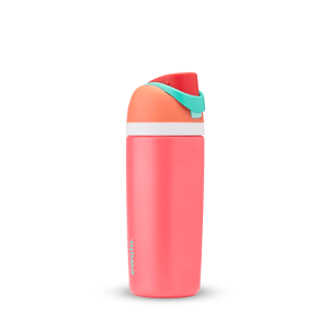 Owala Kids' FreeSip Stainless Steel 16oz Fireball